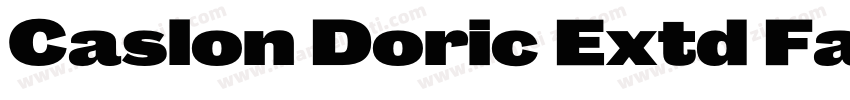 Caslon Doric Extd Fat字体转换